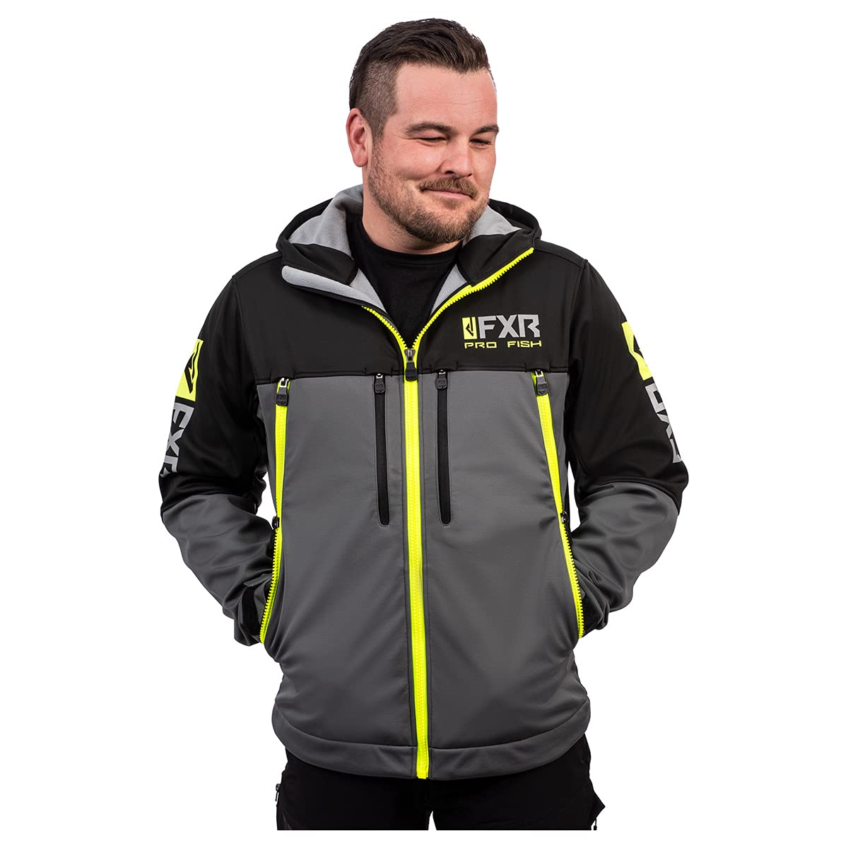 FXR Men's Cast Softshell Jacket (Black 