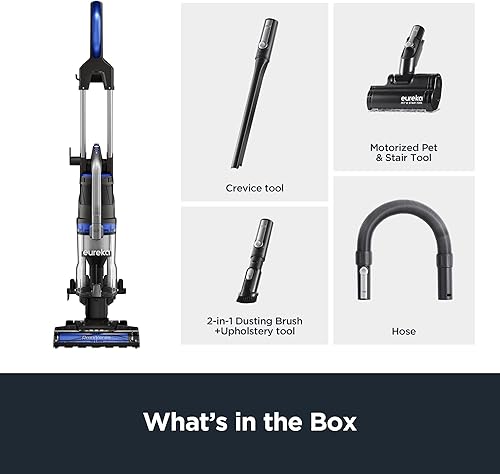Miniatura 12 de Eureka OmniVerse NEU801BL - Aspiradora vertical para mascotas, alfombra y piso duro, sin bolsa, gran potencia para el hogar, con filtro HEPA y