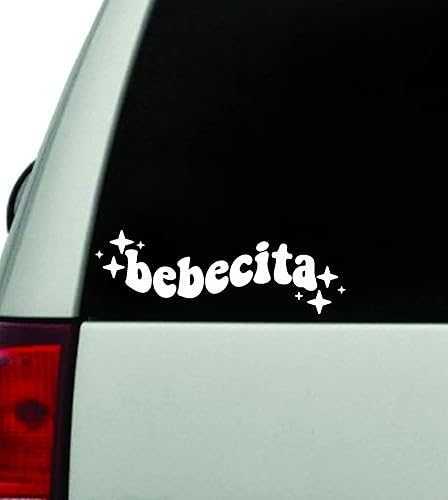 Bebecita - Adhesivo de pared de vinilo para coche, camión, ventana, JDM, parabrisas, portátil, cita divertida, para hombres, carreras, botín, niñas,