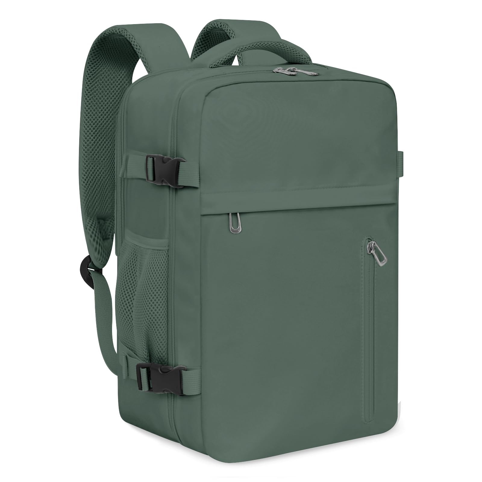 KIRFEIHT Bagaglio a Mano 40x20x25 per Ryanair Zaino da Viaggio Aereo Piccolo - Zaini Universali per Uomo e Donna, Borsa da Viaggio per Cabina per Scuola Trekking Lavoro - Verde