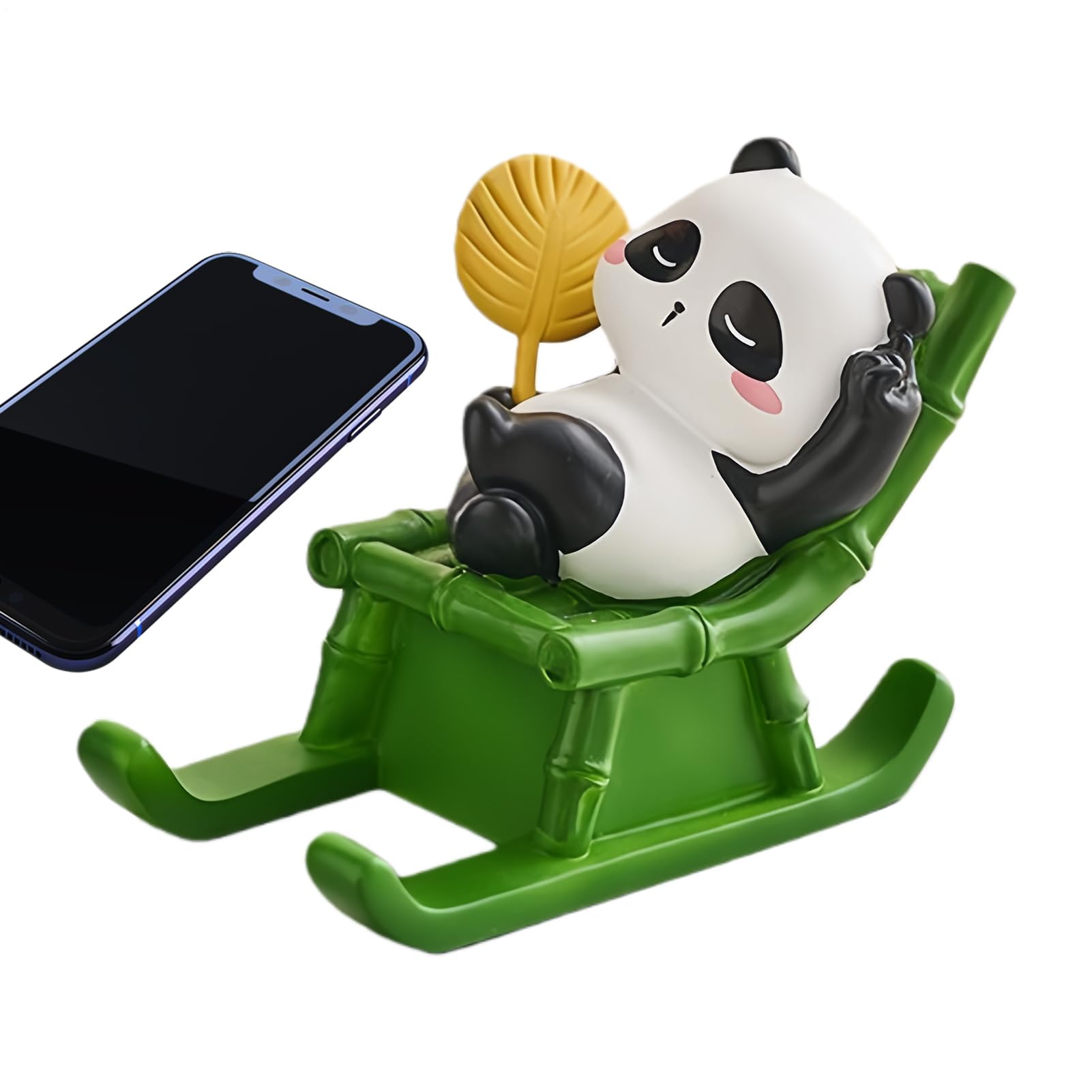 Support de téléphone panda accessoire bureau compact voyage résine - 8
