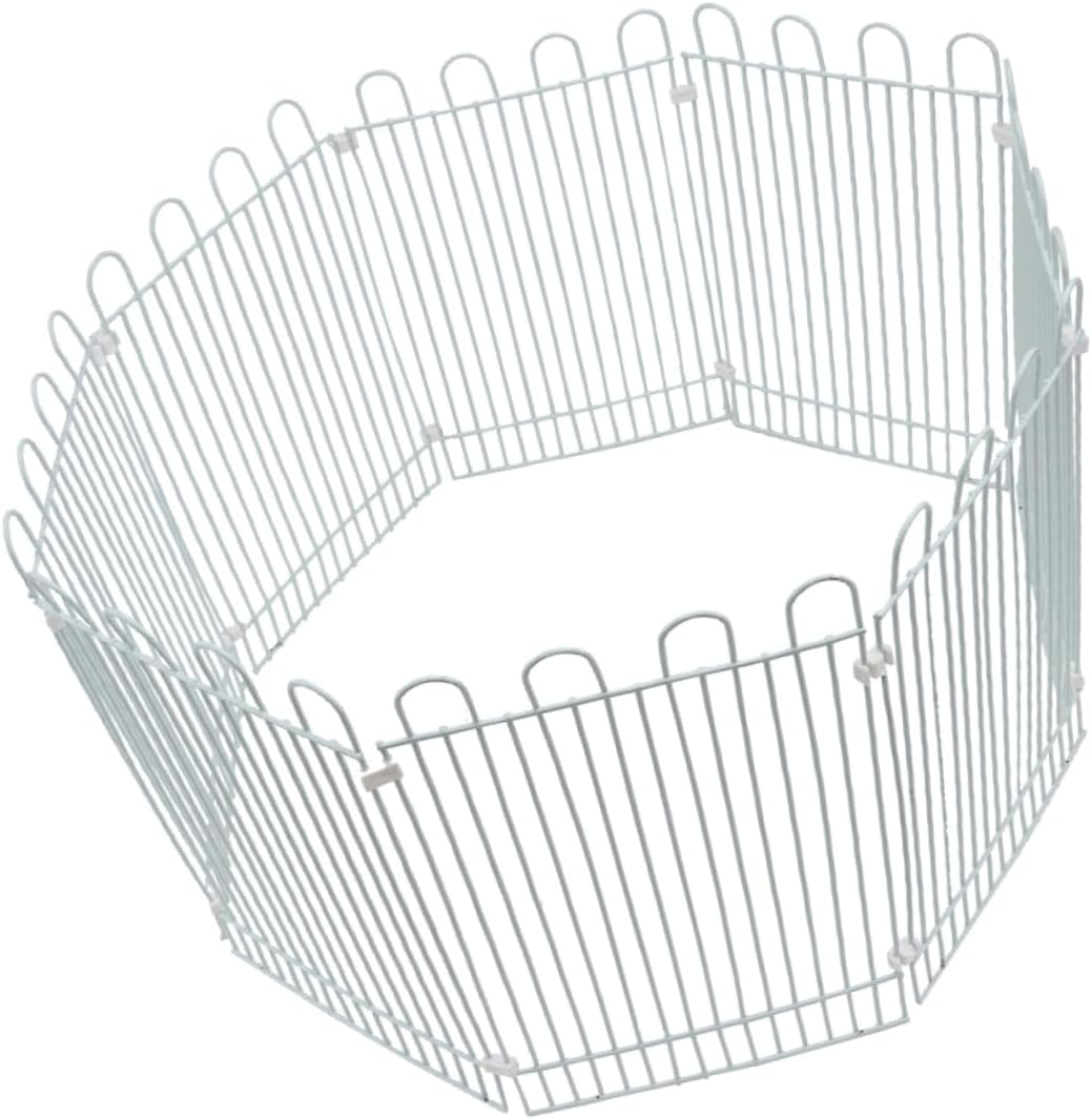 POPETPOP 8pcs Hamster Fence Home Assembly Sturdy Wire Pet Amusement Park Ferret Cage Accessories Pet Gate Indoor