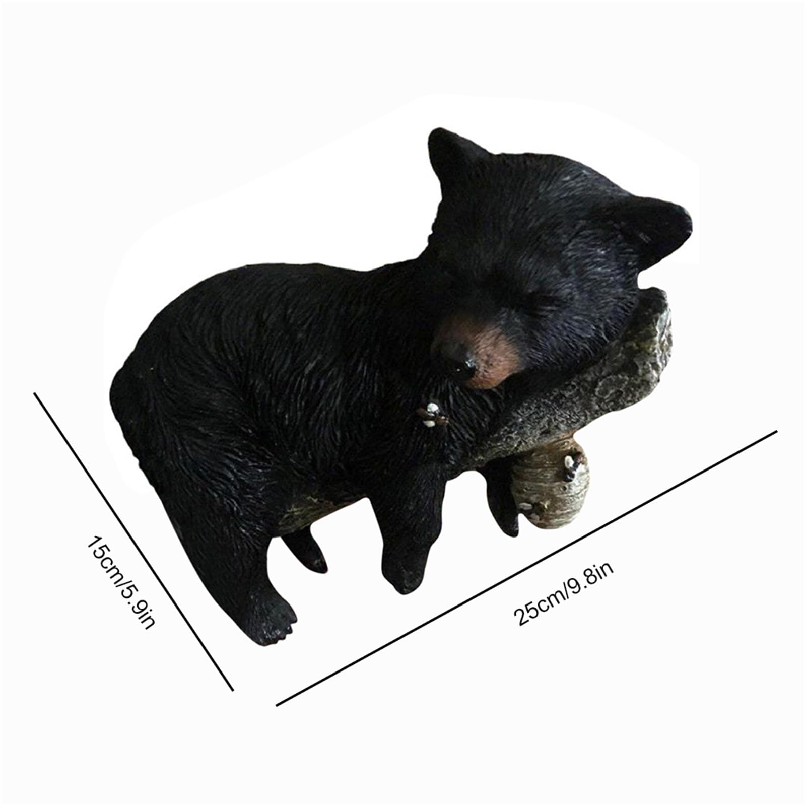 Amazon.co.jp: 木のツキノワグマ像、かわいいツキノワグマの子の置物