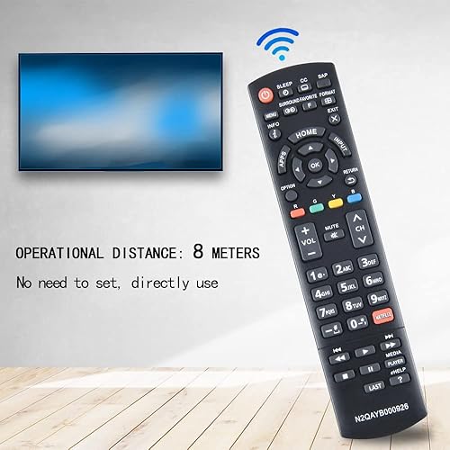 Miniatura 6 de N2QAYB000926 - Control remoto reemplazado compatible con Panasonic LCD LED Smart HDTV TC-39AS530 TC39AS530U TC-40AS520 TC40AS520U TC-50AS530U