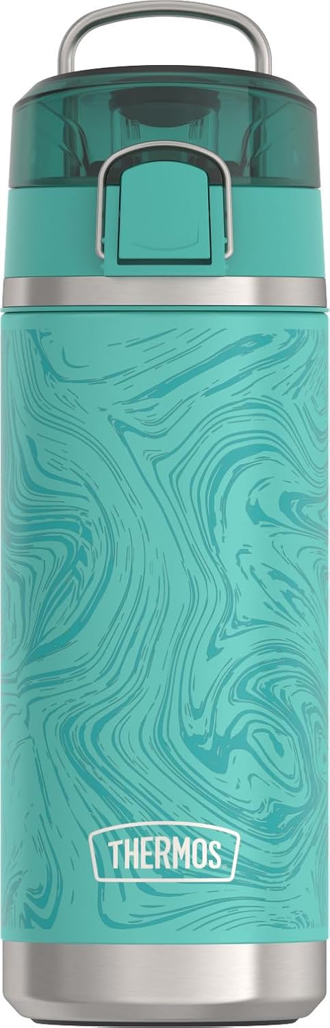 THERMOS ICON SERIES, Water Bottle with Spout - 18 Ounce, Marble - Stainless Steel Vacuum Insulated Water Bottle with Lid