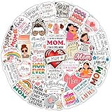 100Pcs Funny Mom Stickers for Water Bottle, Laptop, Phone - Funny Gifts for Mom - Mother Stickers and Decals - Gift for Women & Men
