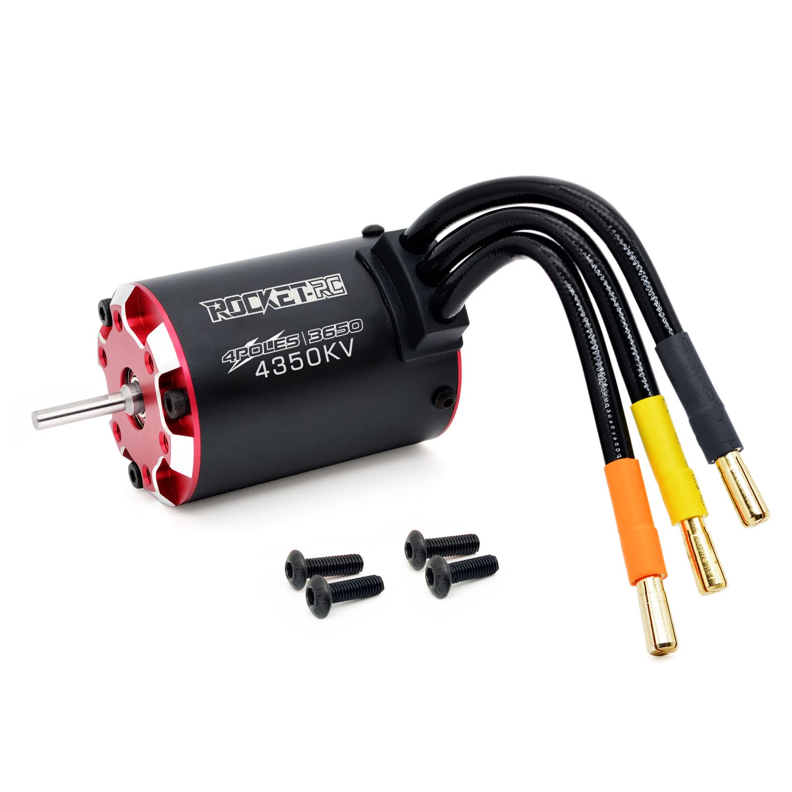 Surpass Hobby 3650 4350kv Motor sin escobillas, motor supersónico sin escobillas 3660 potencia de salida estable resistente a altas temperaturas para coche a escala 1/10