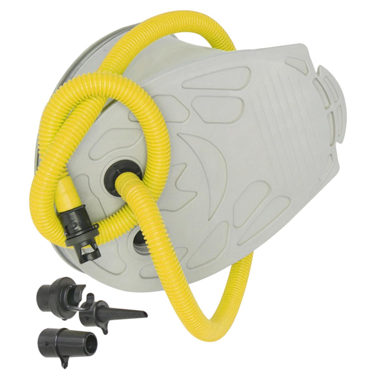 Sosoport 1set Foot-Operated Air Pump Aluminum Alloy Inflator for Inflatable Boats Canoes More Compact Lightweight Design Random Color