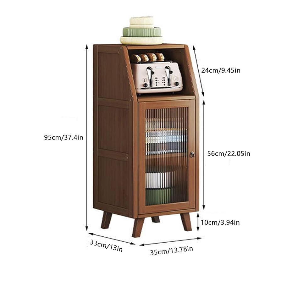 木目調ガラス扉収納キャビネット 濃淡が美しい木目調のガラス扉付きキャビネット | TKSKSHOP