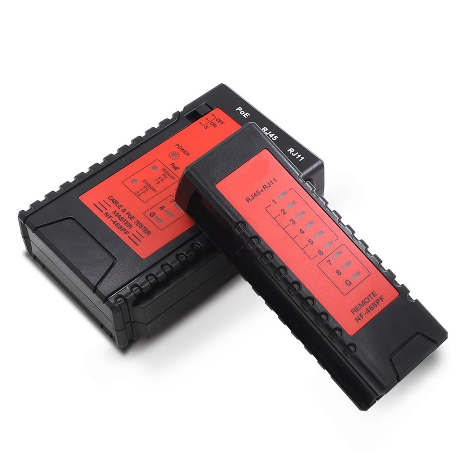 Probador NF-468PF RJ45, POE, De Cable Red, Rastreador, Herramienta Lan, Buscador, Prensado RJ11 Identificación Precisa Eficaz