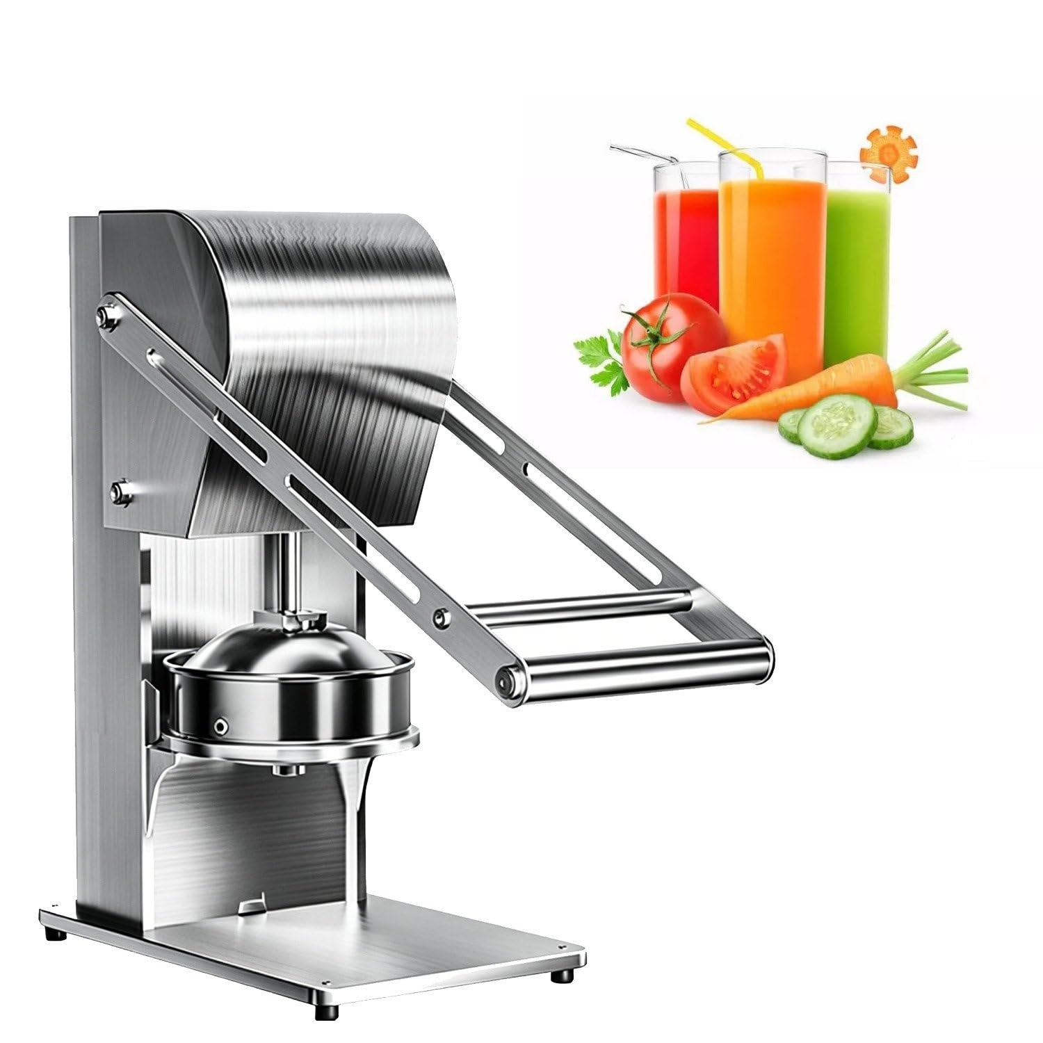Exprimidor manual de acero 304 para una alta extracción de jugo en casa y cafeterías