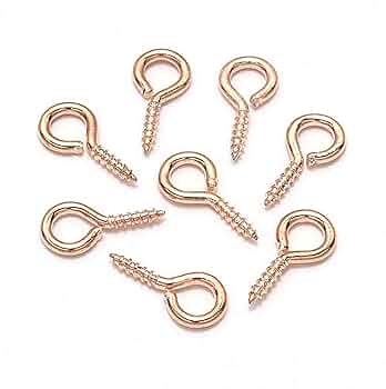 Enjoyページ☆ハンドメイド　レジン　8点 Amazon | 【LEISURE CLUB】ネジヒートン 4*8mm ゴールド*100個