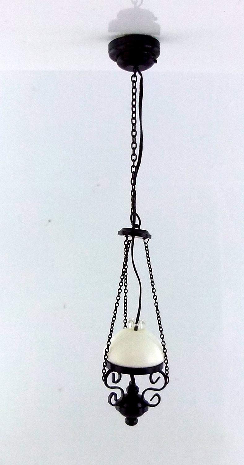 Wonham Dolls House Miniature 1:12 Lighting Led Victorian Hanging Gas Lamp Ceiling Light