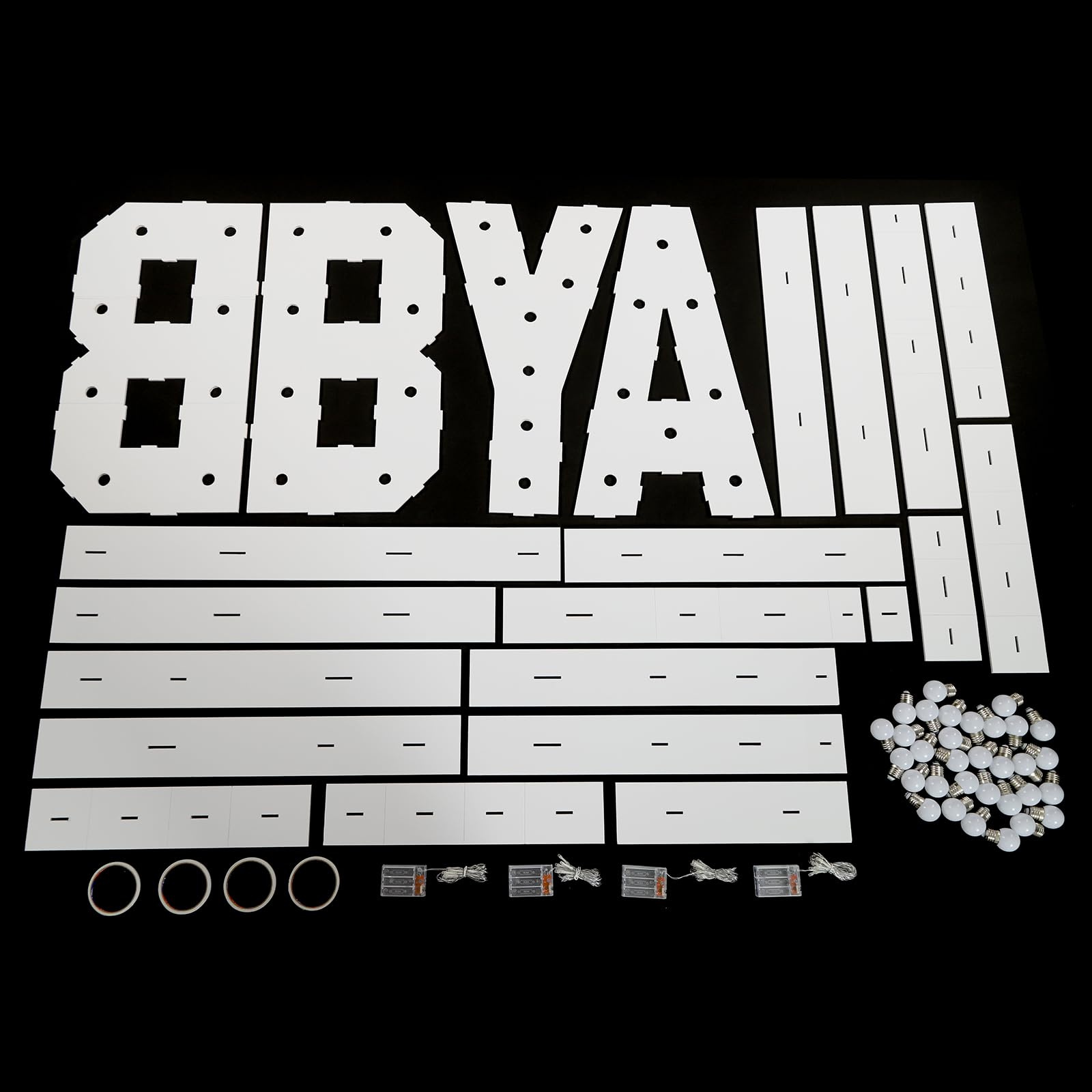 Letras LED con letras luminosas, letras, lámpara de habitación infantil, letras luminosas para cumpleaños de bebé y baby showers