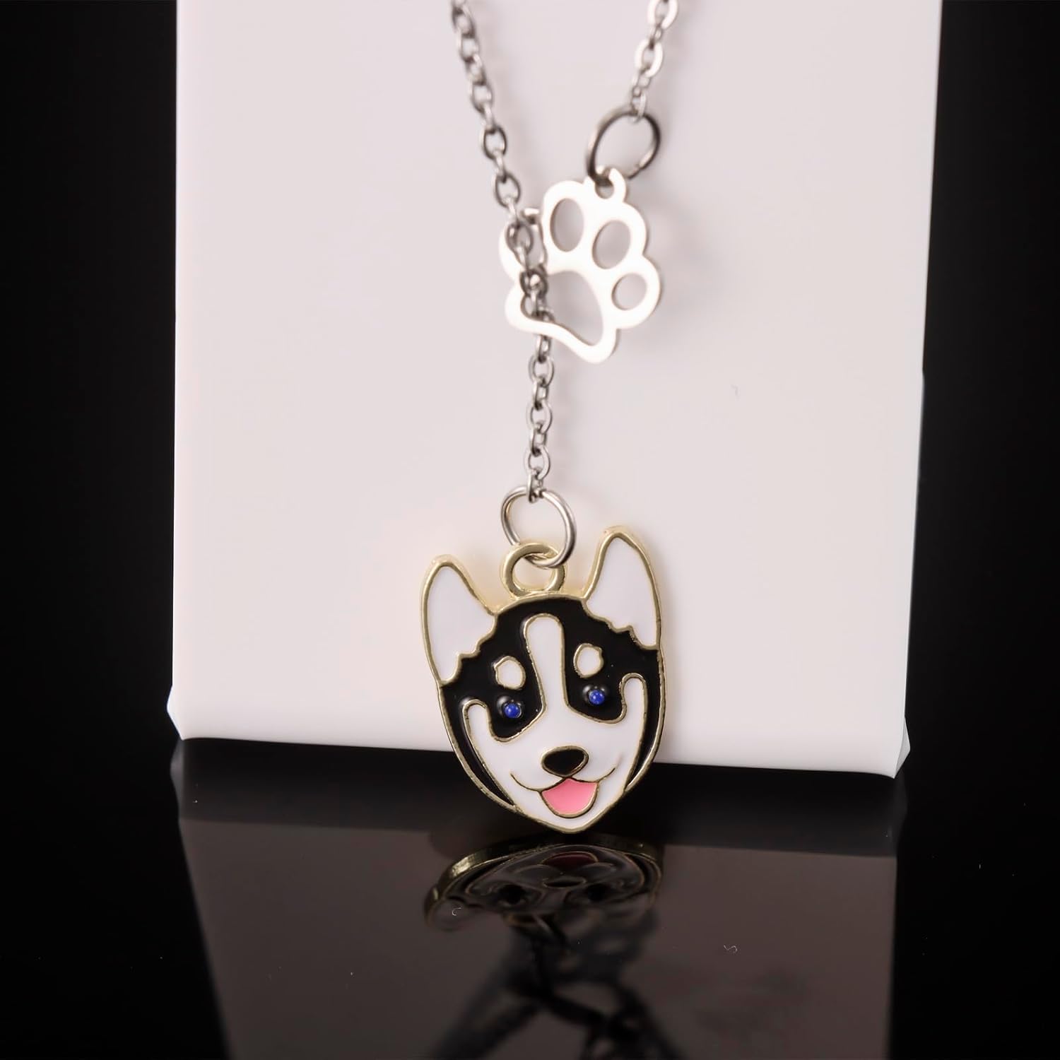 Kivosliviz Husky Necklace for Women Gifts Husky Dog Lovers Jewelry Stuff Husky Necklace - Image 3