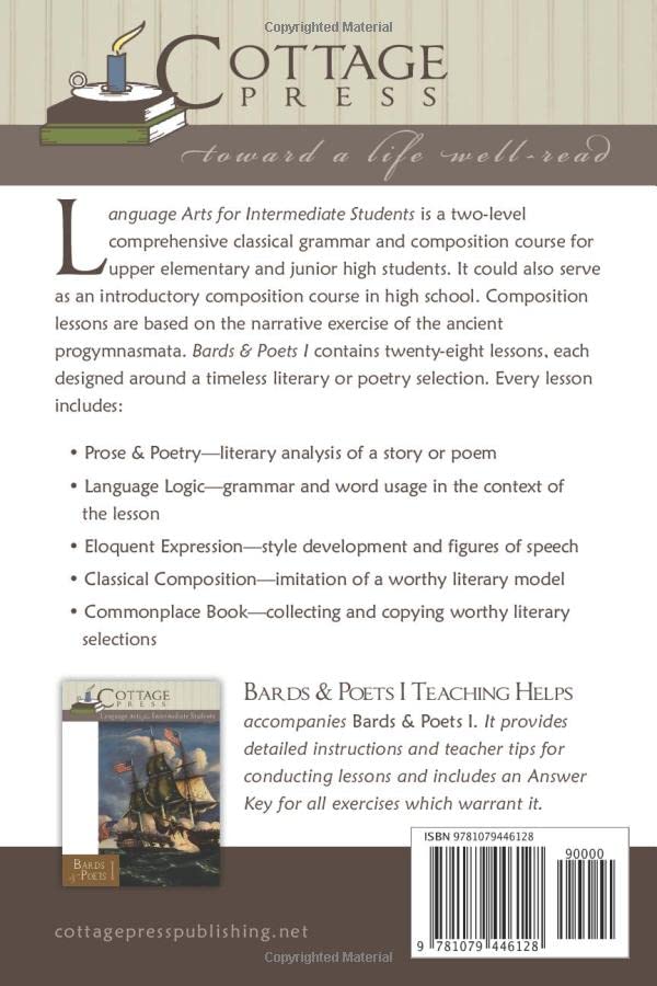 Bards & Poets I Teaching Helps: Language Arts for Intermediate Students