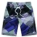 Aivtalk Men 's Casual Loose fit Polyster Sport Volley Swim Short Comfort Boardshort Swimwear Swim Trunks Purple M