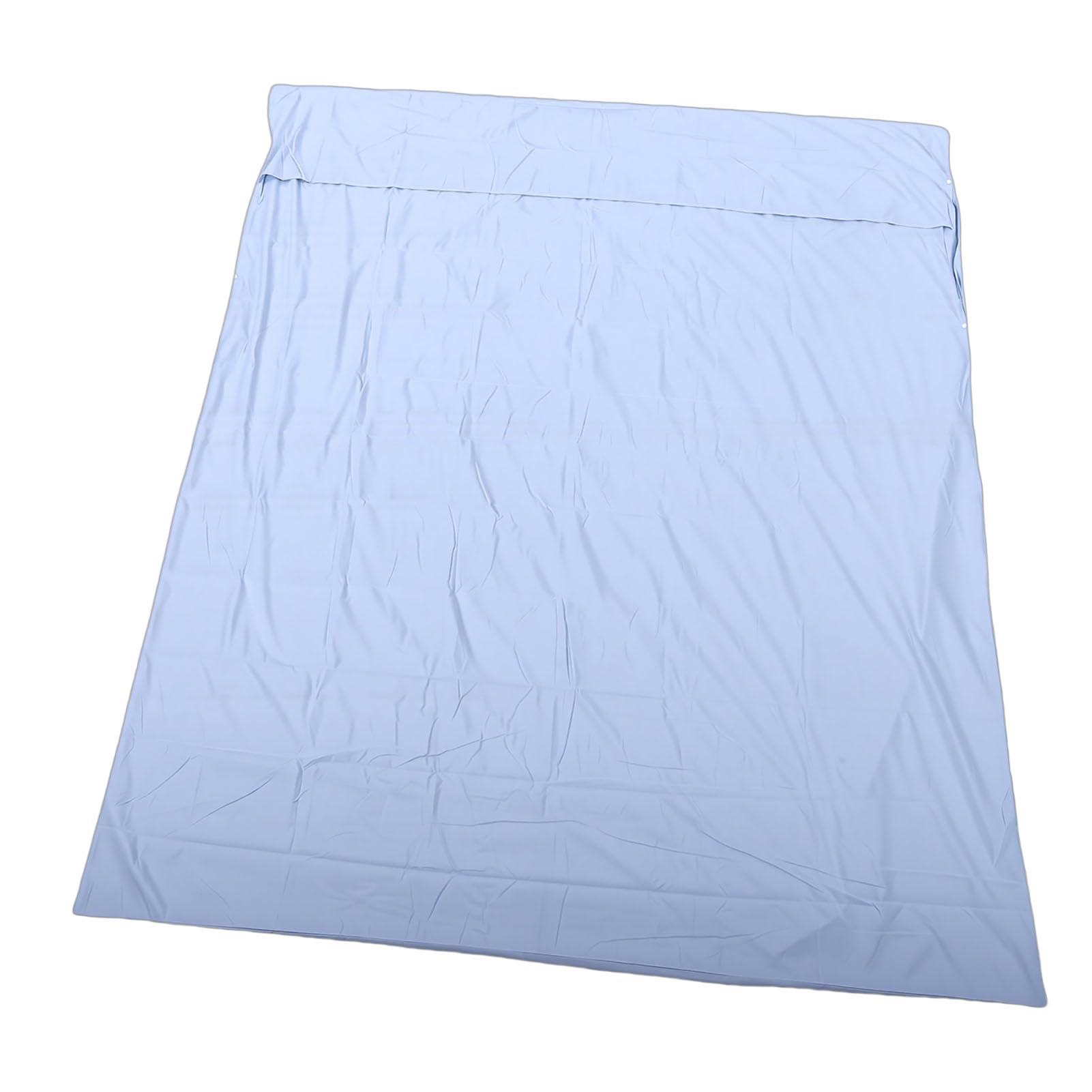 Ejoyous Forro para Saco de Dormir, Sábana de Viaje de Poliéster Lavable Portátil, Sábana Ligera para Acampar para Aventuras Al Aire Libre, Doble Uso como Saco de Dormir y Funda Nórdica (Azul Claro)