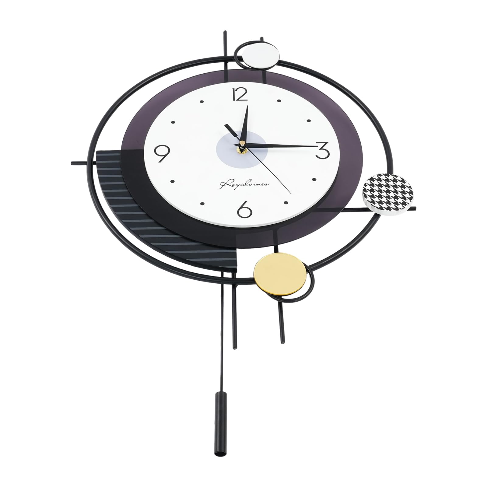Reloj de pared moderno, estilo minimalista