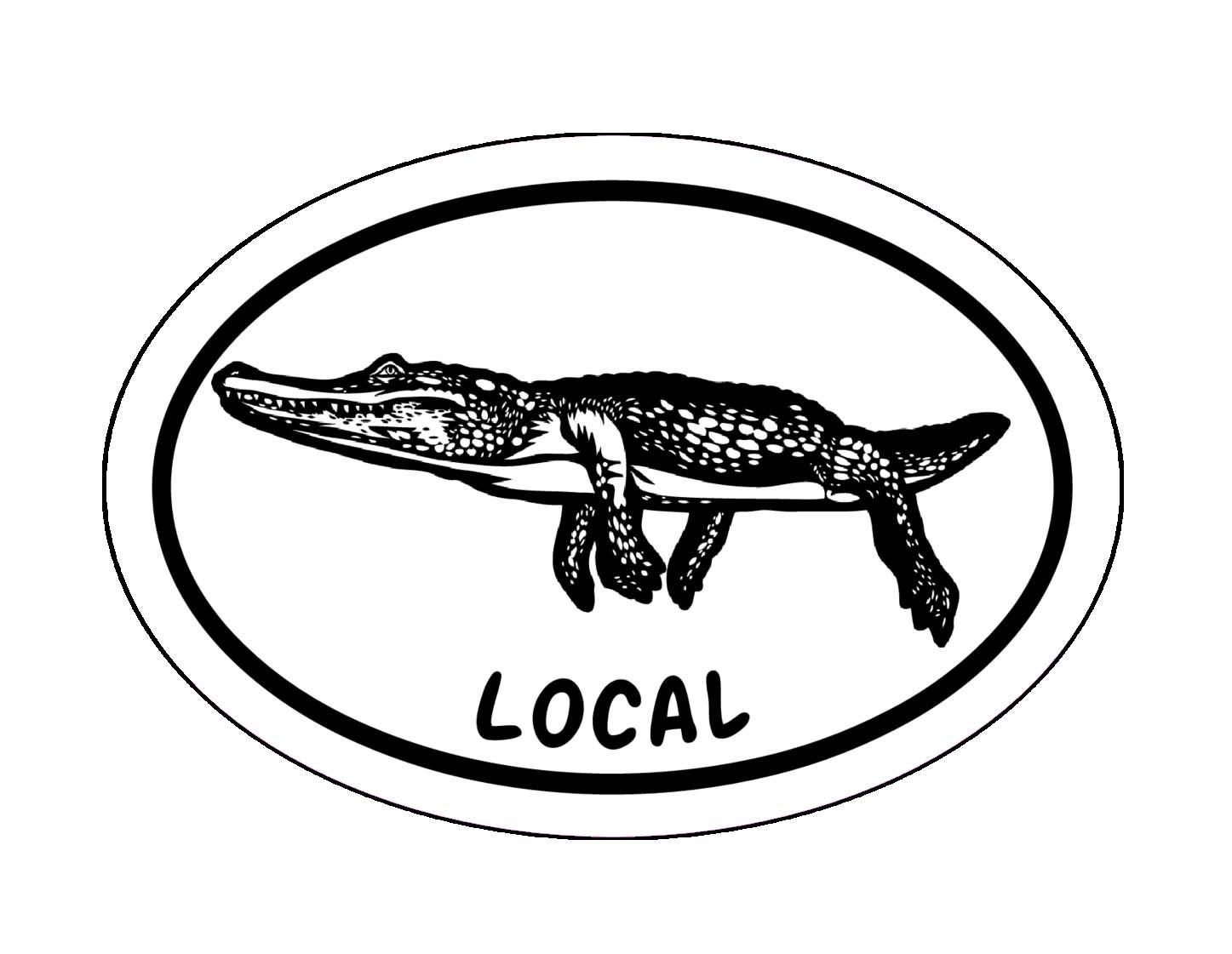 Amazon.com - WickedGoodz Oval Alligator Local Decal - Florida
