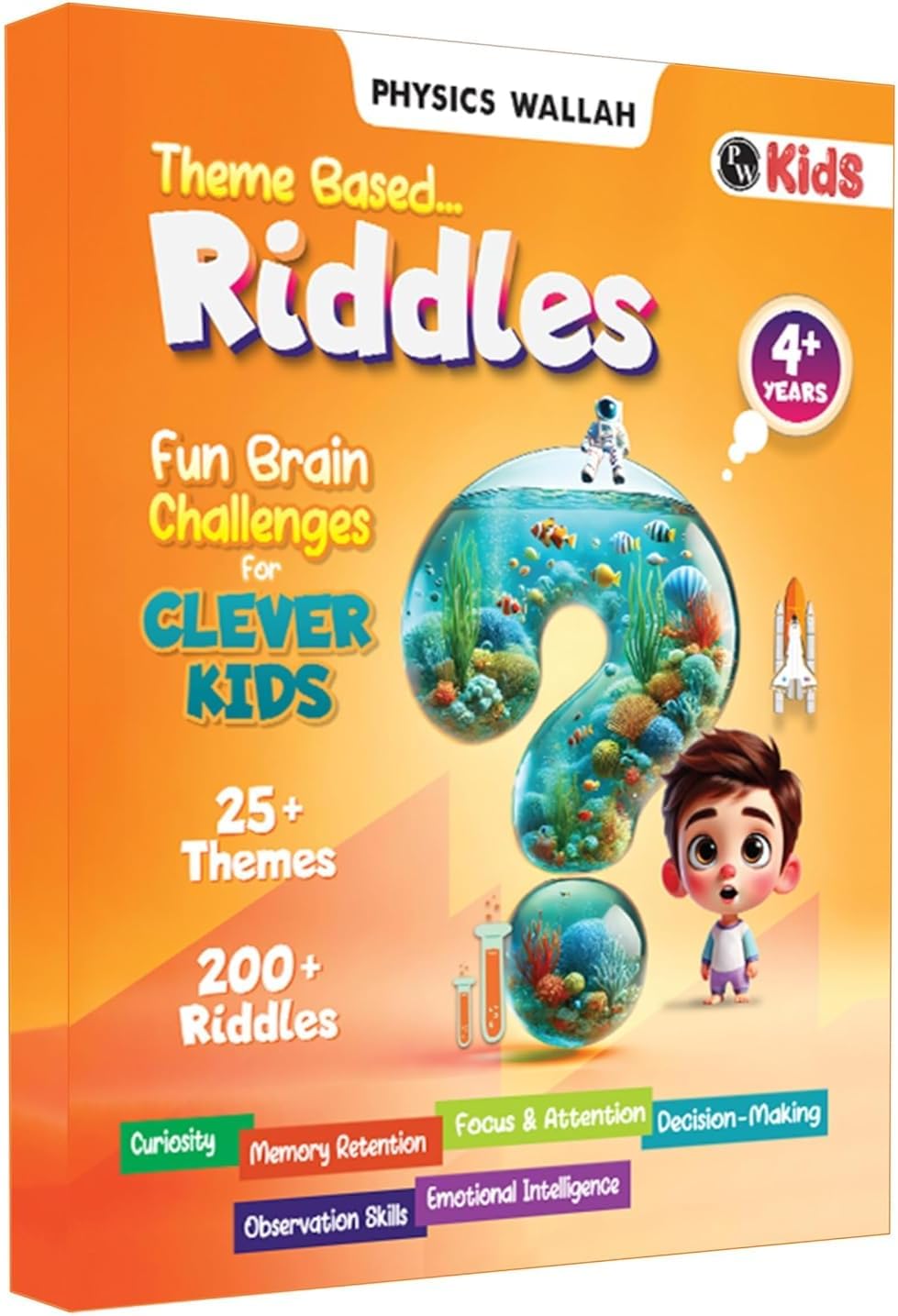 - 200+ Theme Based Riddle Book for Kids, Fun Learning & Interactive Brain Teasing Activity Book for 5-6 Years, Birthday Gift for Children (200+ Riddle Book)
