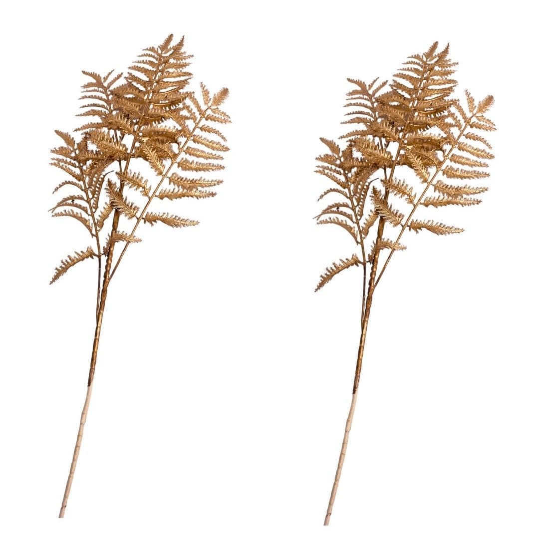 Buy SMARTBUYER 2 Pcs Artificial Plants Christmas Decor, Gold Fake