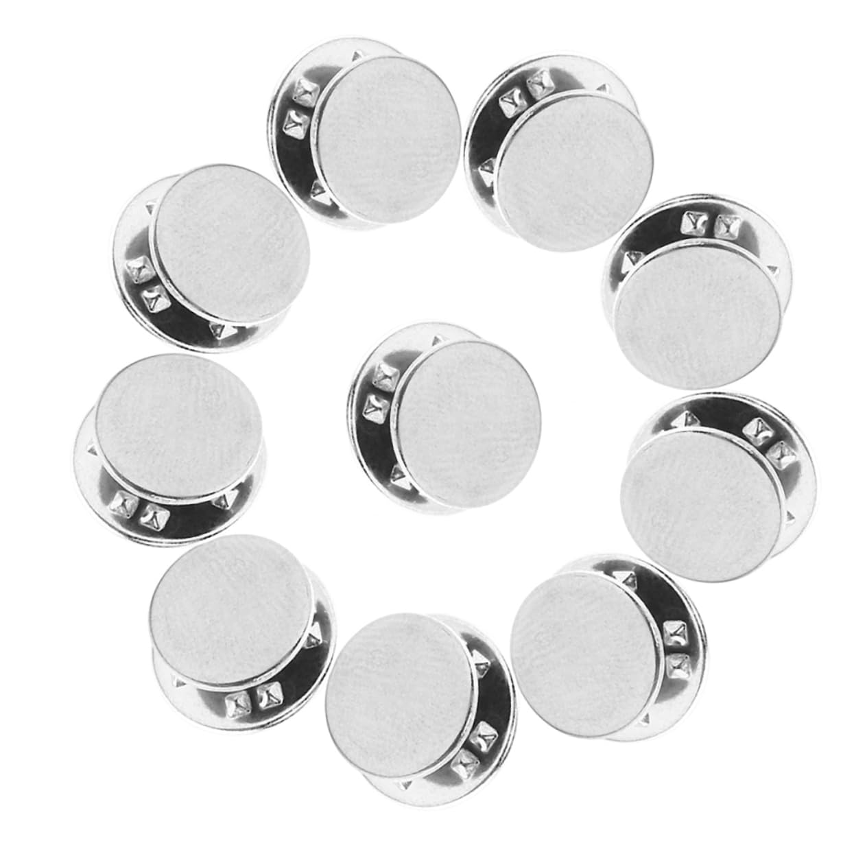 PartyKindom 20 Sets Brooch Pin Backs Safety Clasp Locking Pins for DIY Crafts Unique Design for Parties Weddings and Creative Jewelry Making