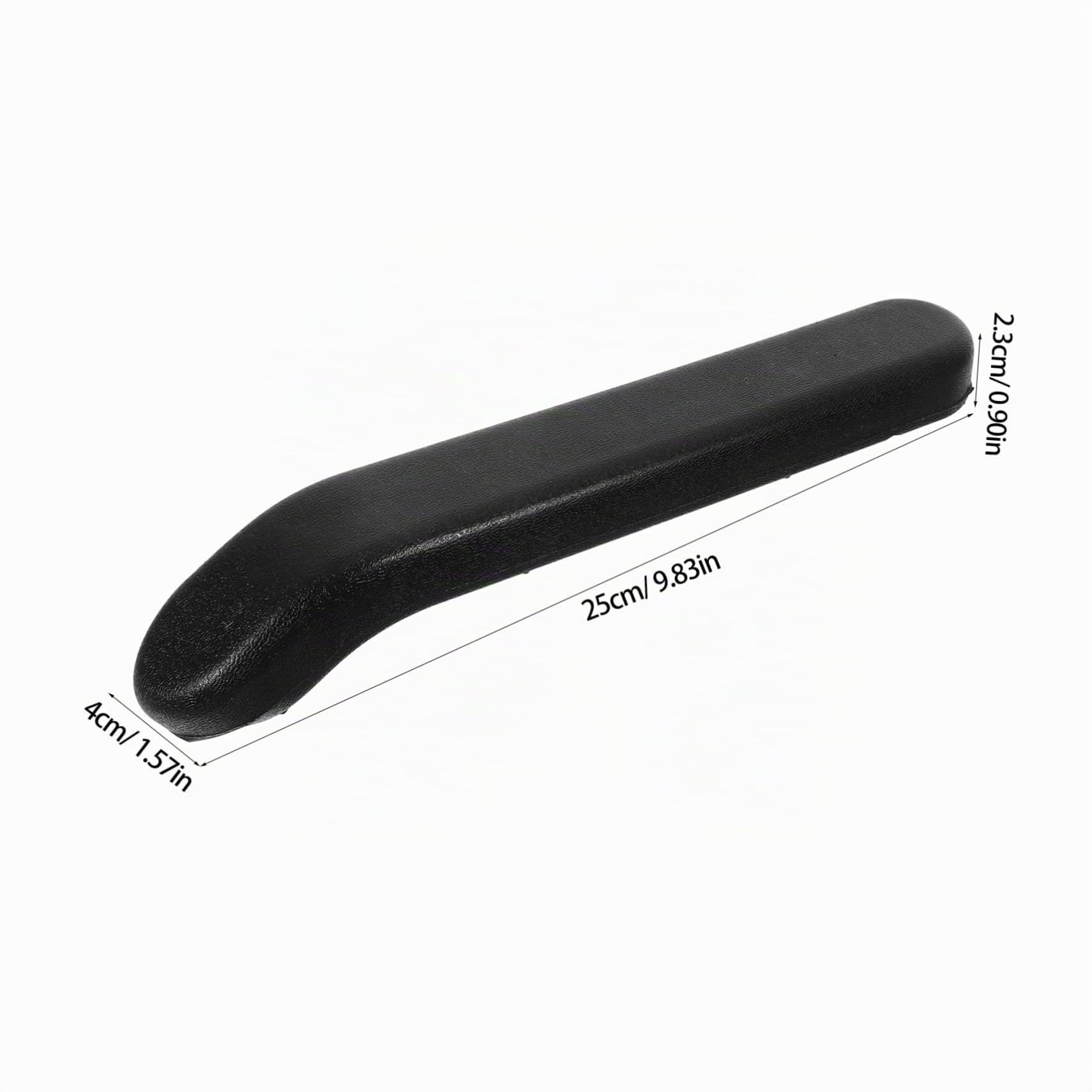 Cojines para Reposabrazos de Silla de Ruedas Negros de Pu Superficie Resistente y Comodidad Excepcional, Accesorios Agujeros de 8.5 o 14 Cm para Mayor Ajuste