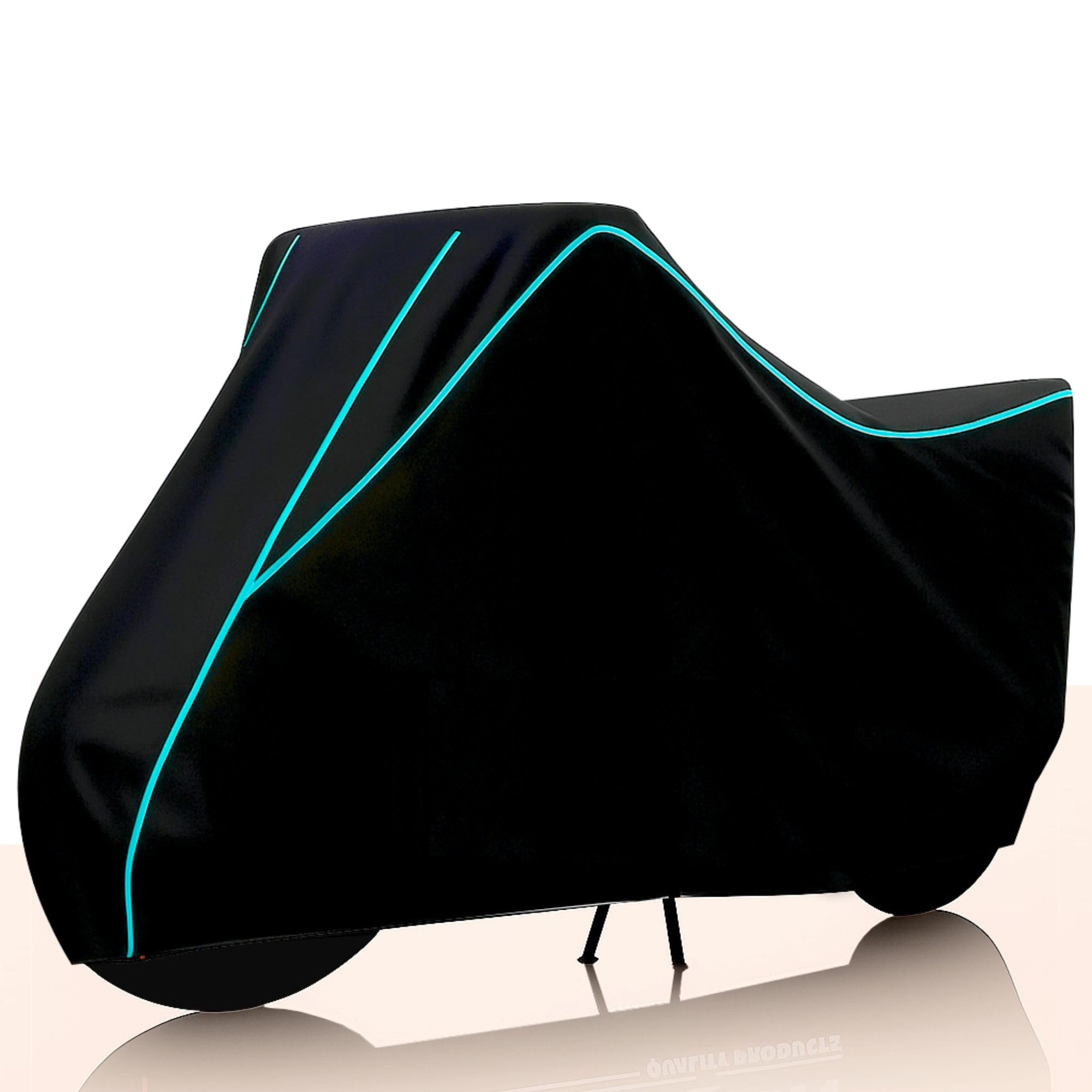 100% Water Resistance Classic 350 Bike Cover | Taffeta Body Cover for Rain & Sun | UV Protection, Dustproof, Scratch Resistant, Windproof, Heat Resistant, Vehicle Specific Fit-Aqua Piping-picture-21