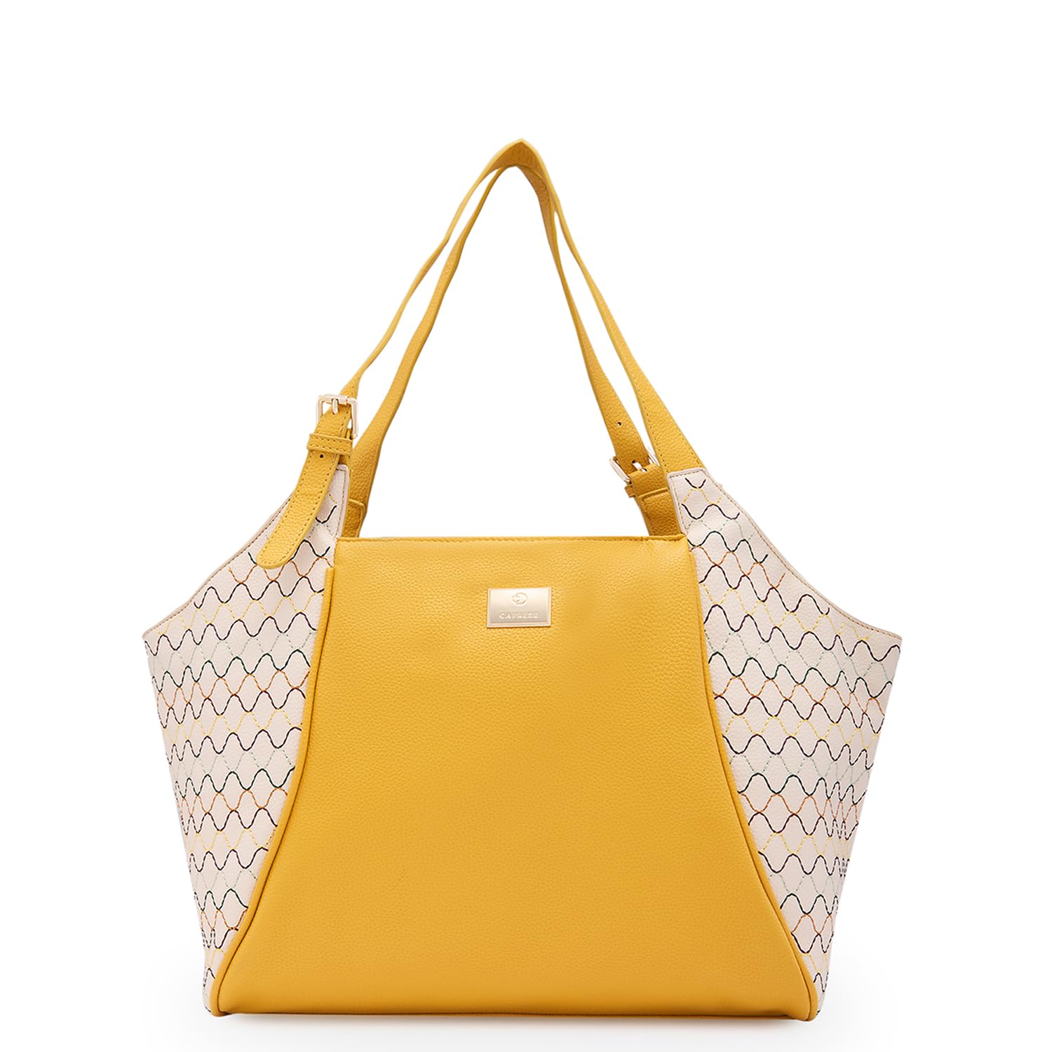 Caprese Shane Hobo, Yellow-Large | Stylish Handbag for Women | Spacious Compartment | Perfect for Casual & Daily Use (B0DDCN1KQH) Amazon Price History, Amazon Price Tracker