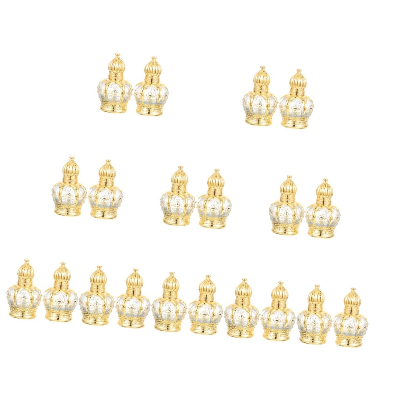 20 Pièces Flacons à Bille 10ml en Verre, Rechargeables, Portables