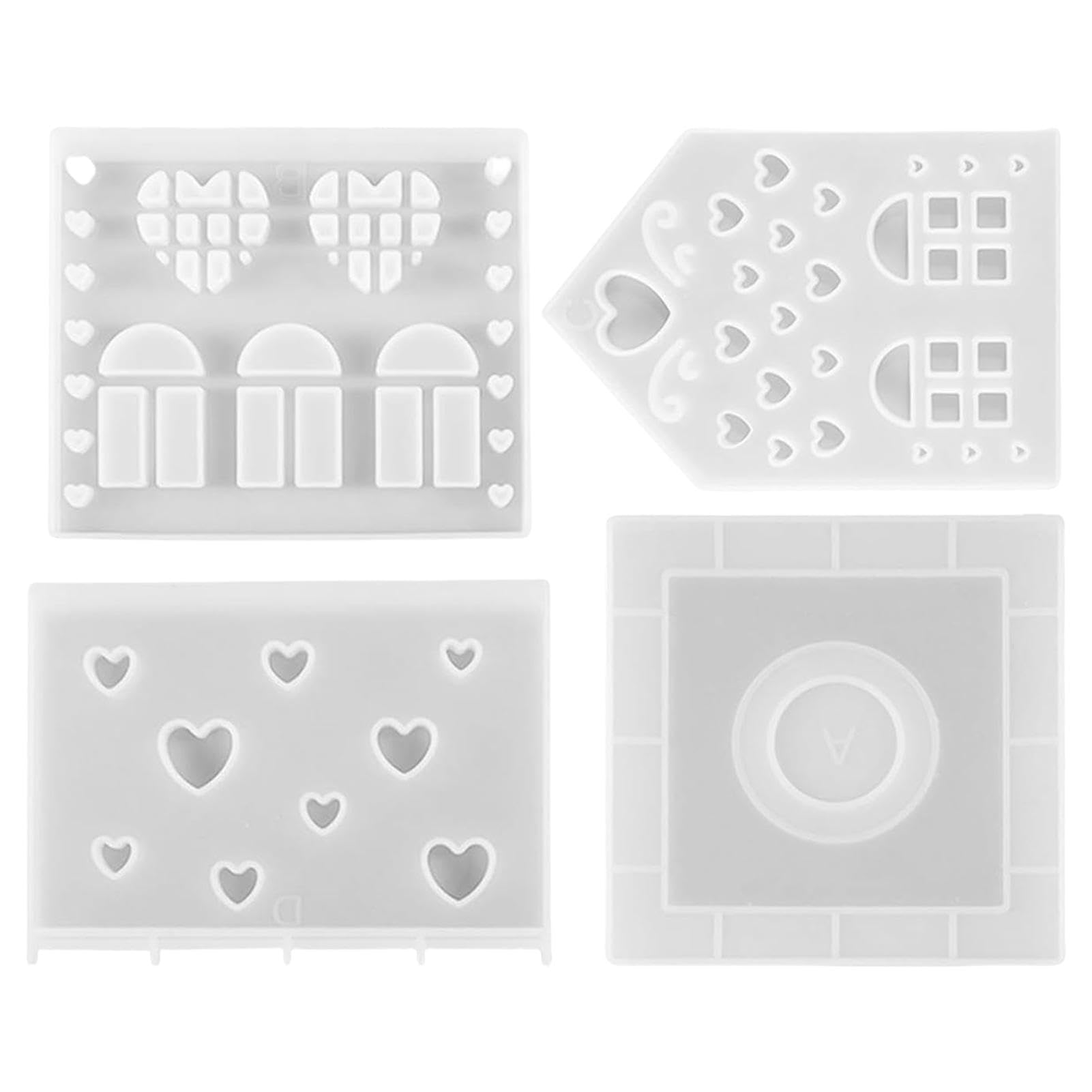 Décorations de table de Noël avec moule silicone maison bougeoir