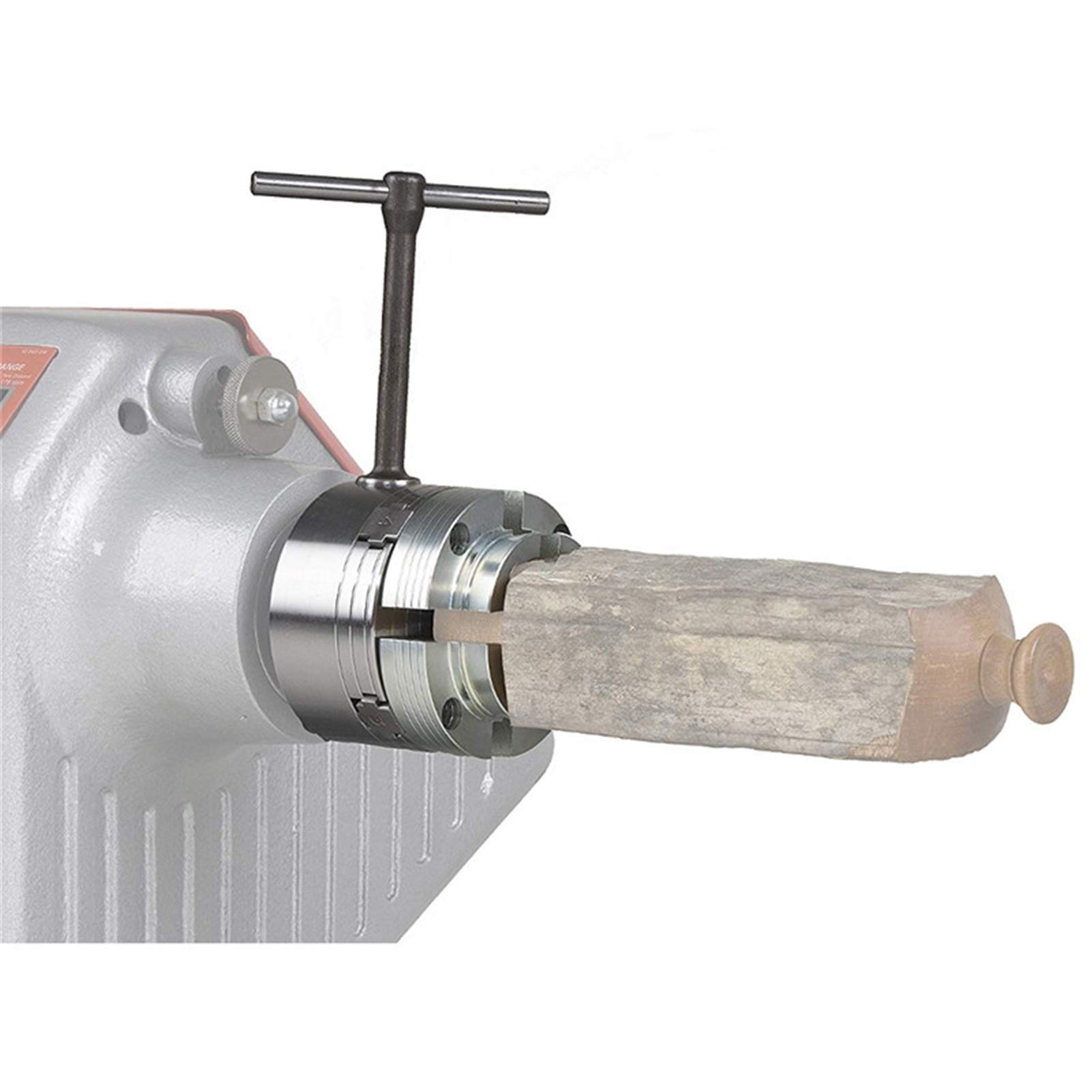 Portabrocas Giratorio De Madera Reversible De 3,5 Pulgadas, 1 * 8tpi, Accesorio De Cama Roscada, Herramienta De Torneado De Torno De Mandíbula, Portabrocas De Torno(6028 Short Pin Jaw)