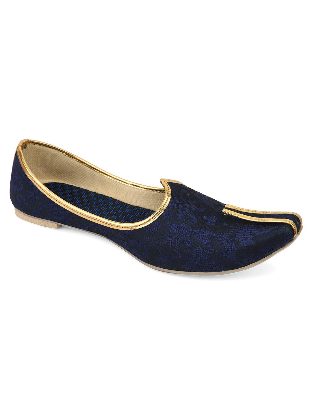 DESI COLOUR Mens Authentic Designer Blue Punjabi Jutti Mojri Nagra for Wedding, Special Occasions and Casual Wear.V35 (B08T6NGGV6) Amazon Price History, Amazon Price Tracker