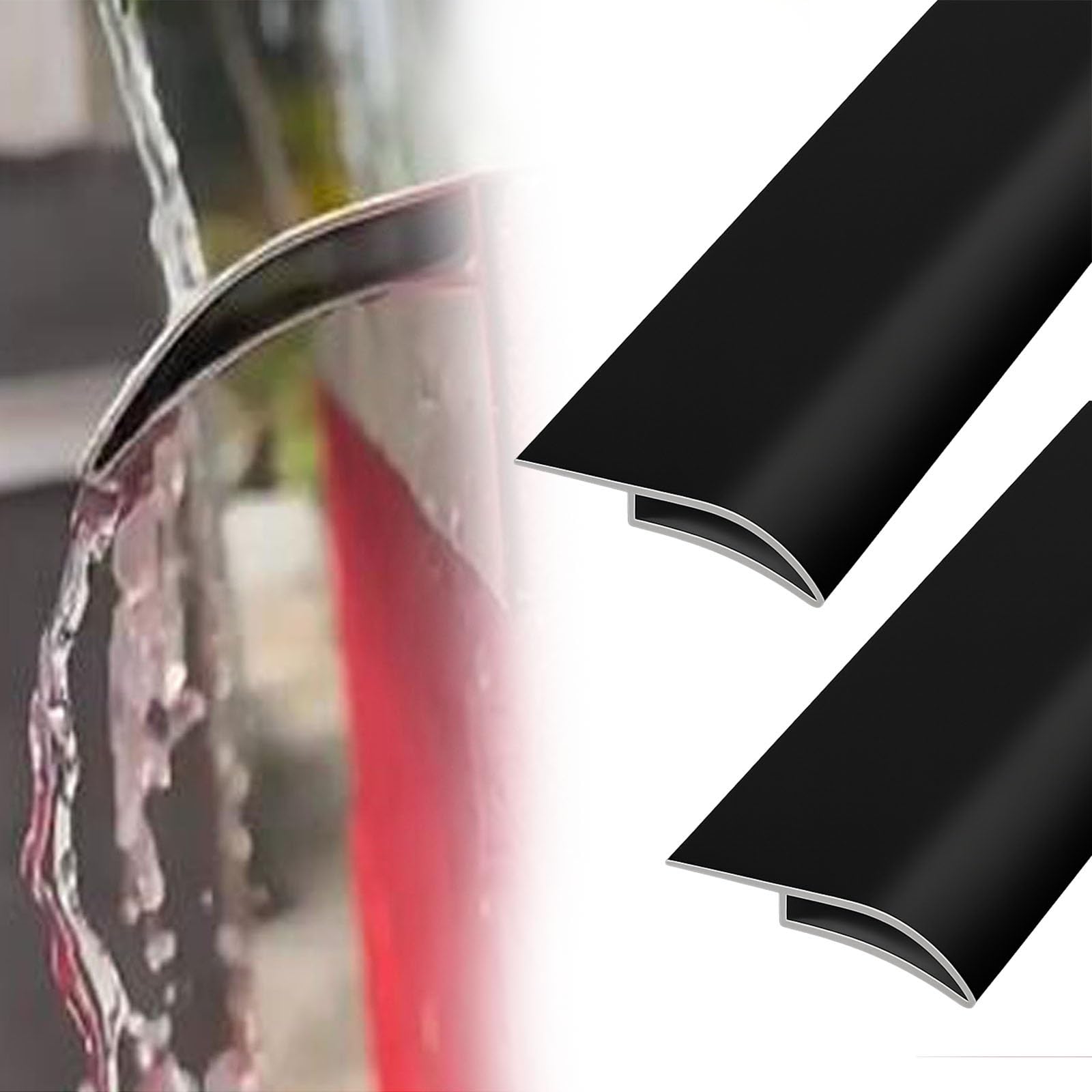 vierteaguas muro exterior Deflector de techo 50 180 cm longitud para macizos de flores, borde de caída de lluvia con pico de águila para borde de cerca(W 40 MM L 130 CM)