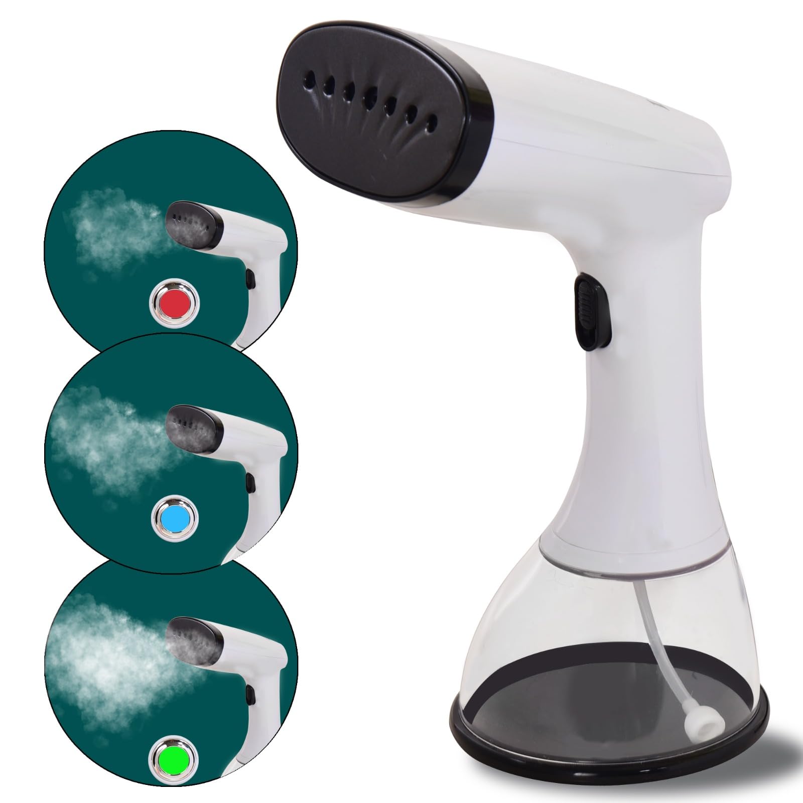 Libra Steam Iron for Clothes - Handheld Garment Steamer with 3 Steaming Levels, Portable Steamer for Clothes with Ceramic Nozzle, 1640 Watts 30 Sec Rapid Heat Steam Iron with 380 ML Water Tank(White) (B0CXM6R242) Amazon Price History, Amazon Price Tracker