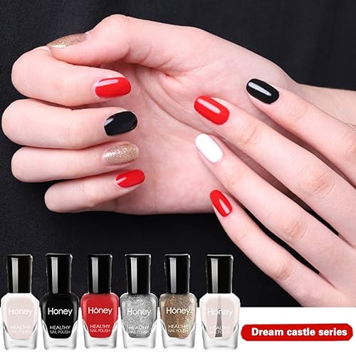 Miniatura 3 de Tophany Juego de esmaltes de uñas no tóxicos, fácil de despegar y de secado rápido, juego de esmalte de uñas ecológico y orgánico a base de agua