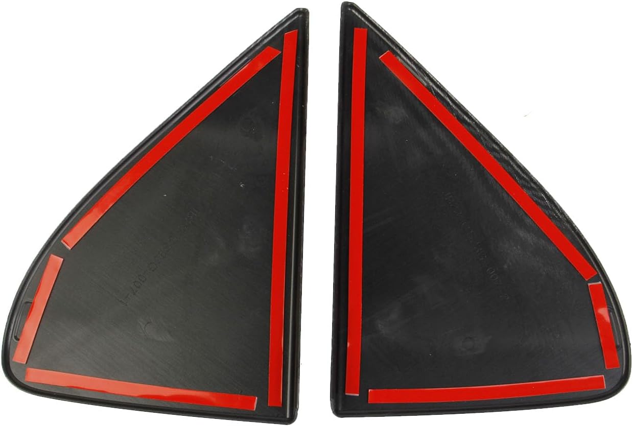 Carbon Fiber Style Front Side Window Triangle Cover Trim Exterior Accessories for 2019-2026 GMC Sierra/Chevrolet Silverado 1500