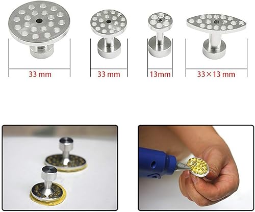 Miniatura 2 de WHDZ Herramienta de reparación de abolladuras sin pintura 8 unidades de aluminio sin pintura herramienta de eliminación de granizo