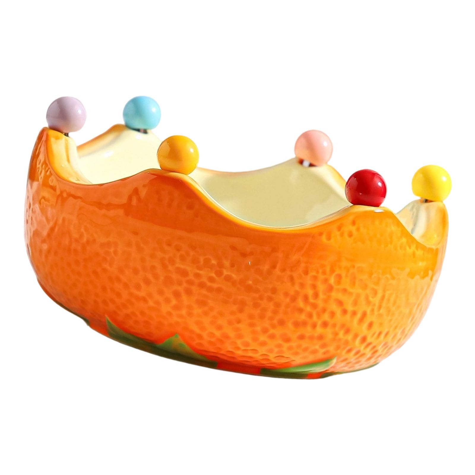 Btgghytr Ceramic Fruit Bowl Set with 6 Stainless Steel Forks for Snacks Desserts and Home Decor Kitchen Bowl with Forks