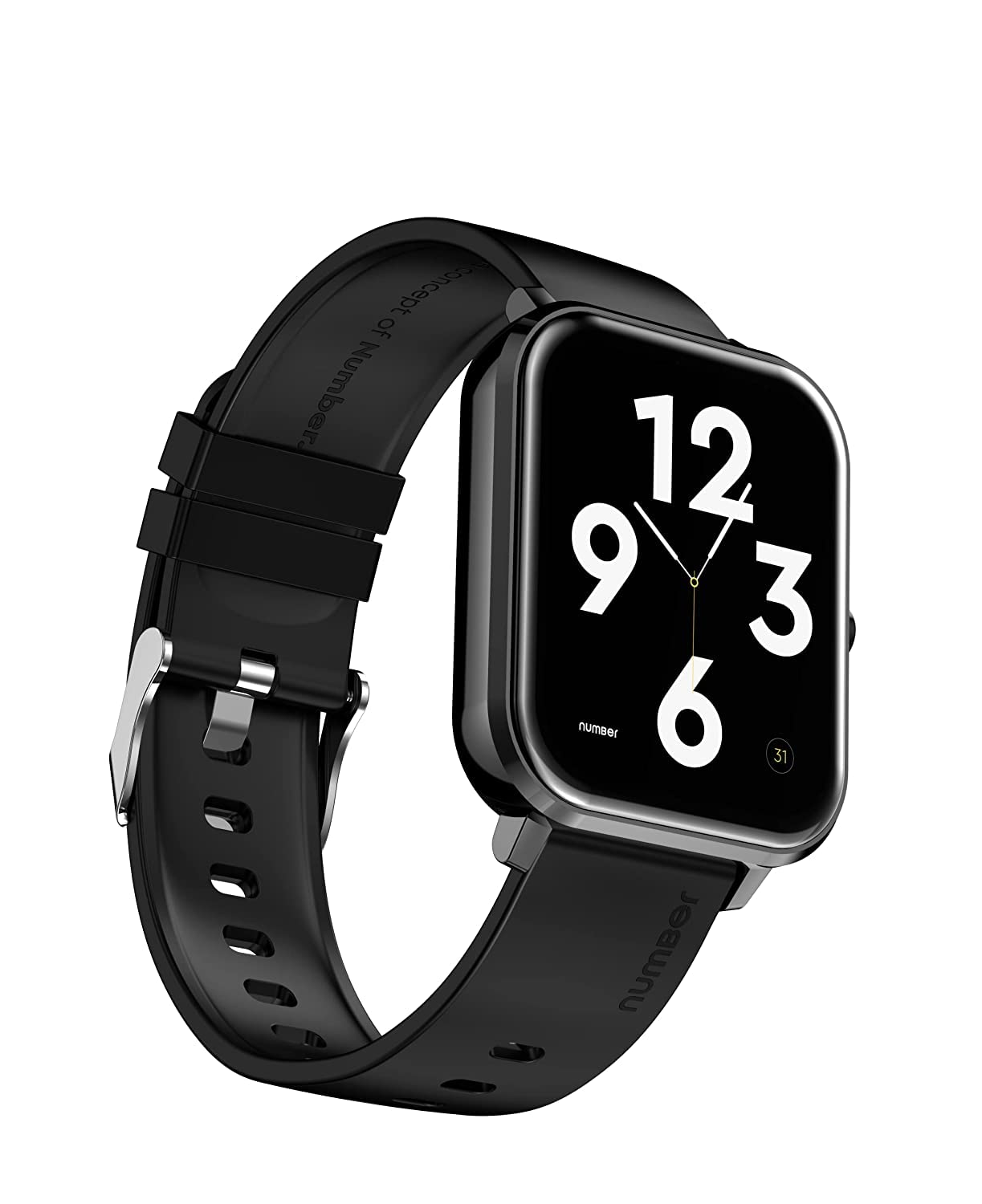Number DialFit(1) Bluetooth Calling Smartwatch, 1.69" HD Black Display Metal Frame Smartwatch