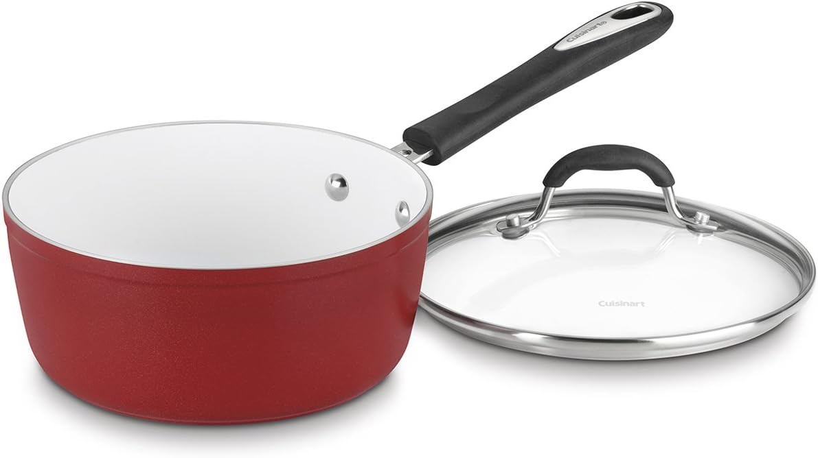 Cuisinart 591918R Elements Saucepan, 2Quart, Red Home