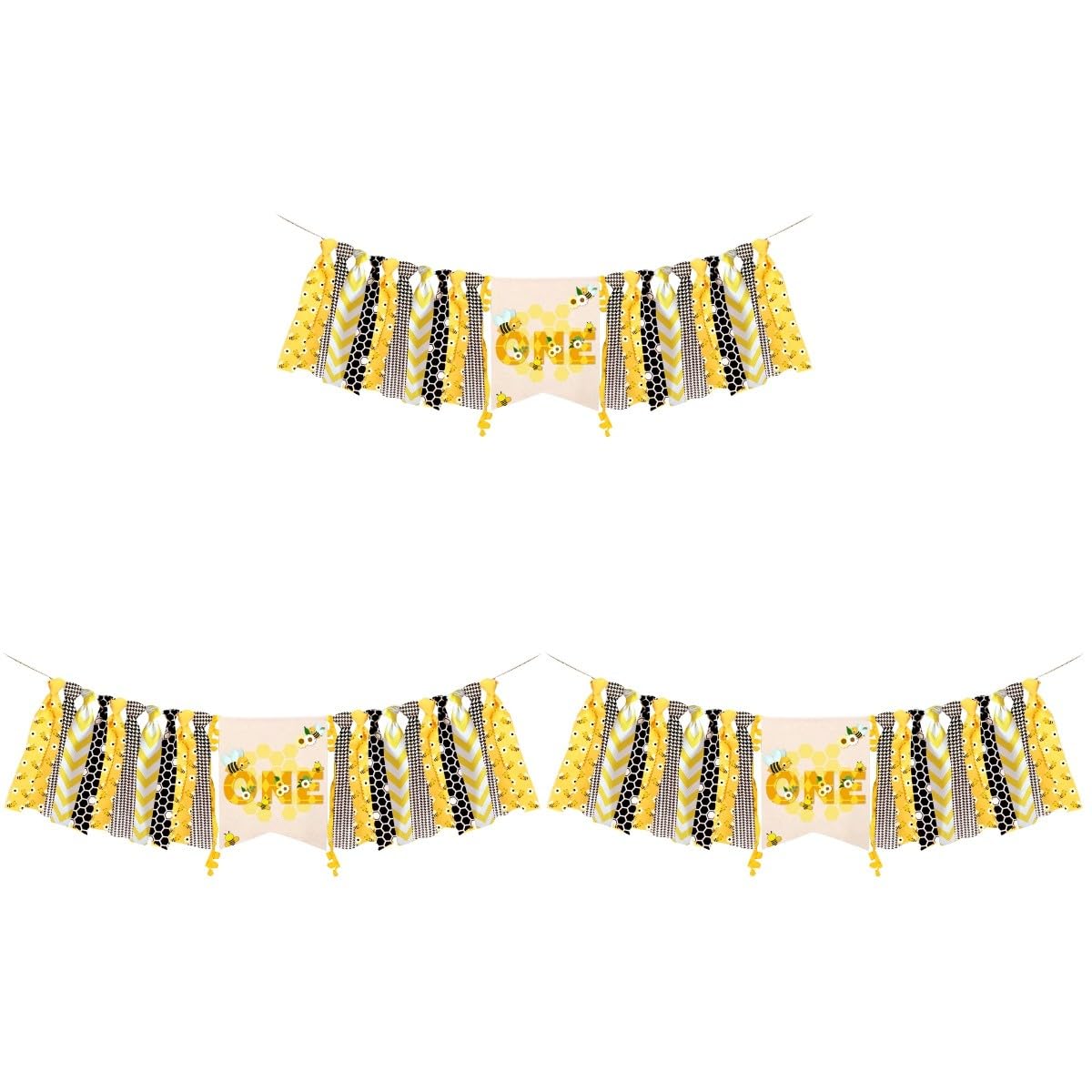 VICASKY 3piezas Guirnalda Colgante De Cumpleaños Para Primer Cumpleaños De Decoración Reutilizable y Celebraciones Banderín Adorable Para Infantiles