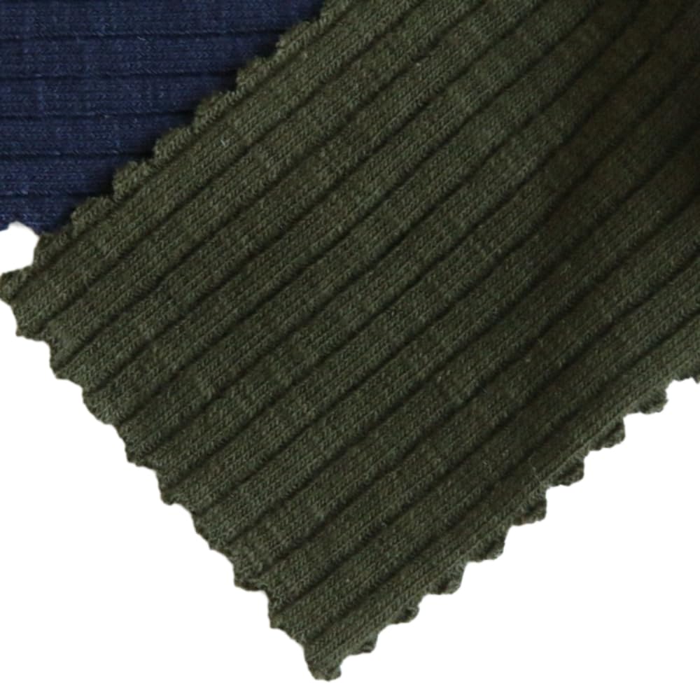 Tessuto in jersey di cotone a costine, tessuto elasticizzato a costine, tessuto a maglia, traspirante, per abbigliamento, larghezza 150 cm, S, 200 cm