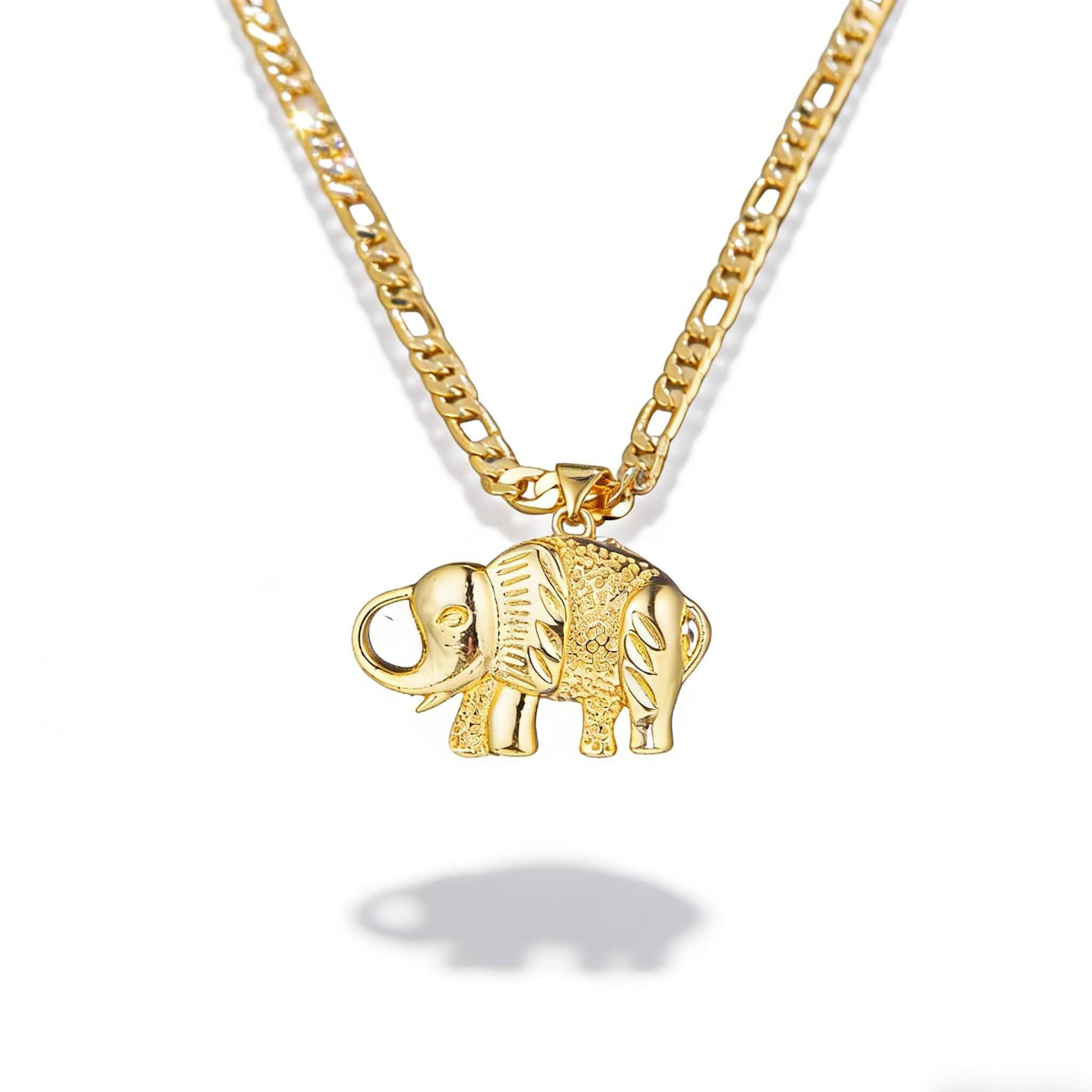Gold Elephant Necklace for Women – Fashionable Alloy Elephant Pendant Jewelry, Stylish Gold Necklaces with Elephant Design for Daily Wear, Parties & Social Events