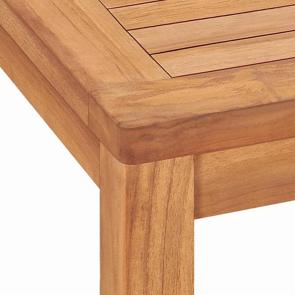 Fengshui Set da pranzo da giardino, 3 pezzi, in legno massello di teak | Impermeabile, piano del tavolo stabile, comodo schienale, istruzioni di montaggio incluse (lingua italiana non garantita)