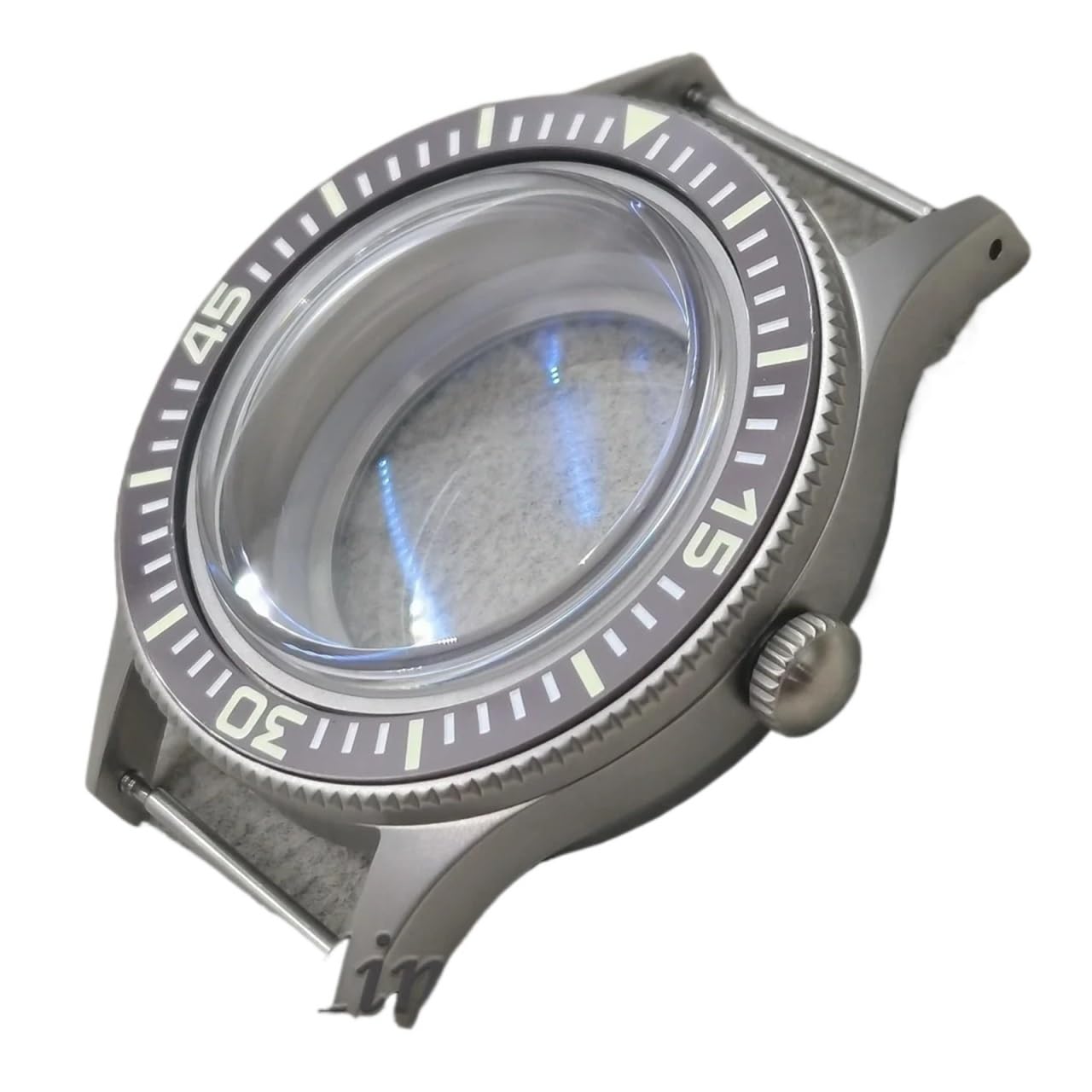 Boîtier de montre en titane 40mm parfait pour personnaliser votre montre de tous les jours