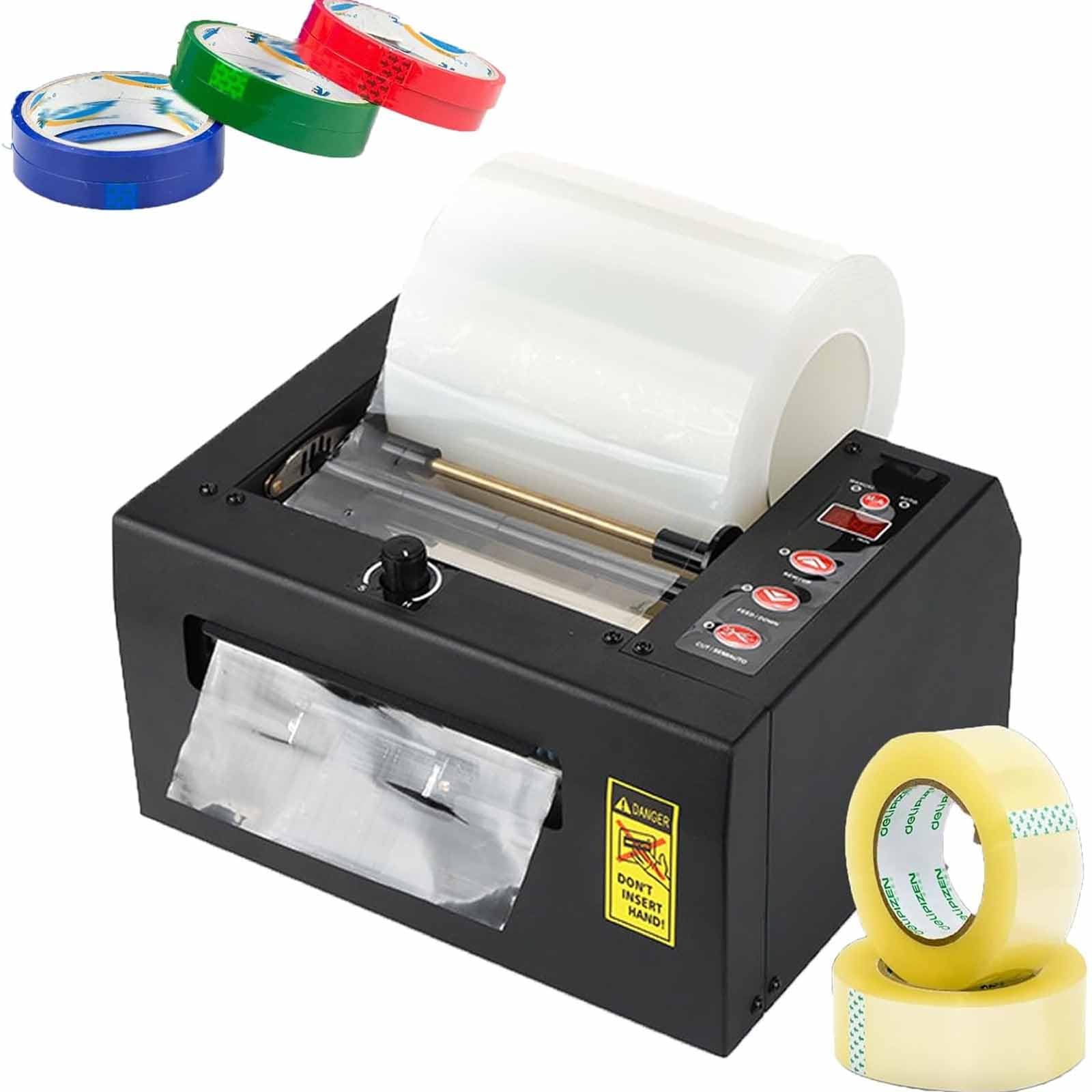 Coupe-ruban électrique, automatique avec affichage, double mode, longueur de coupe 999 mm, parfait pour la maison, les affaires, l'école et le restaurant