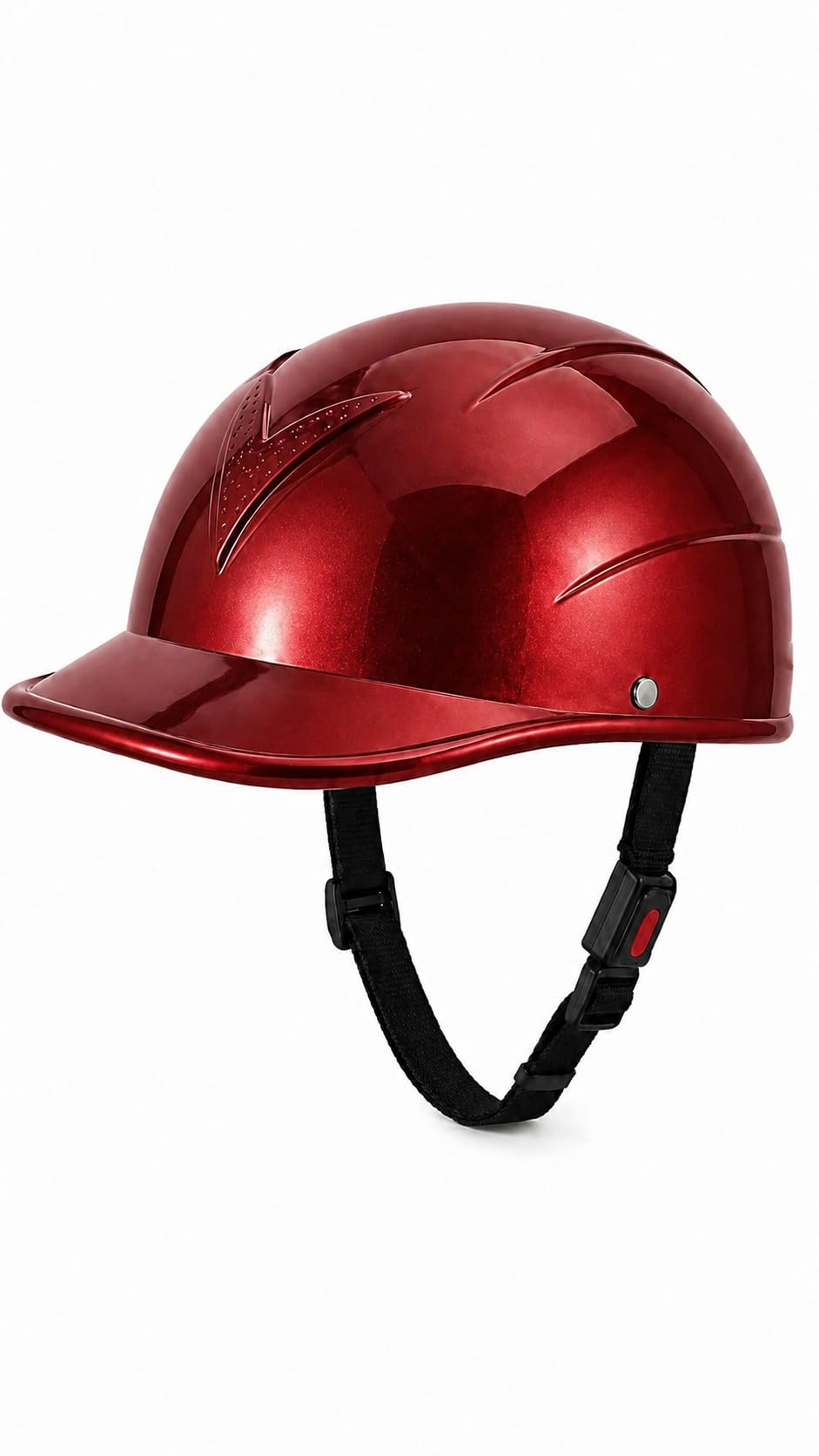 M-WAY Multipurpose Half Cap for Girls,Men Red Glossy(Non Moterized)-image-22
