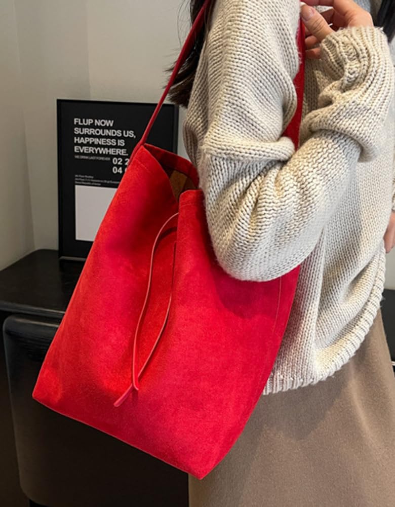 Bolsos Hobo para mujer – Bolsos de cuero vegano y gamuza – Estilo Hobo, cubo y bolso
